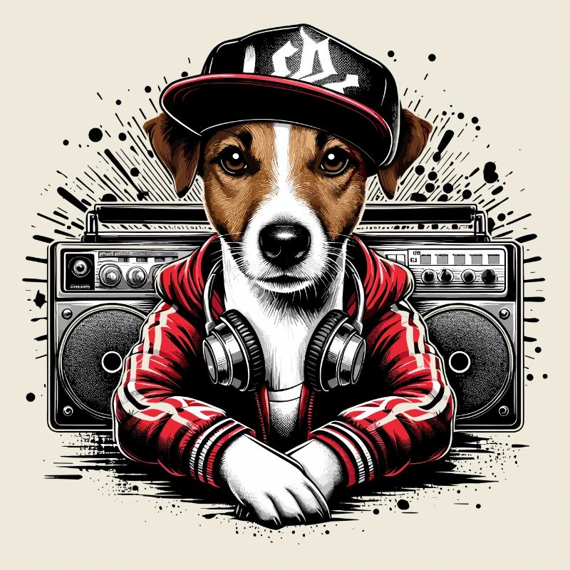 Jack Russell Terrier Ghettoblaster Geschenk