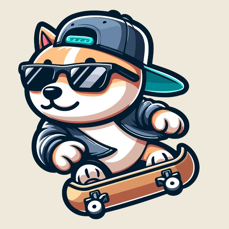 Corgi Boarder: Der Eislauf-Sidekick