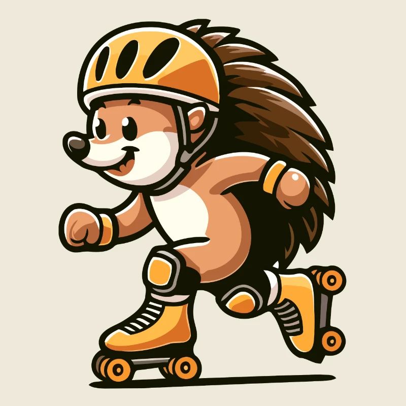 Roller Rush Hedgehog : Le patineur rapide
