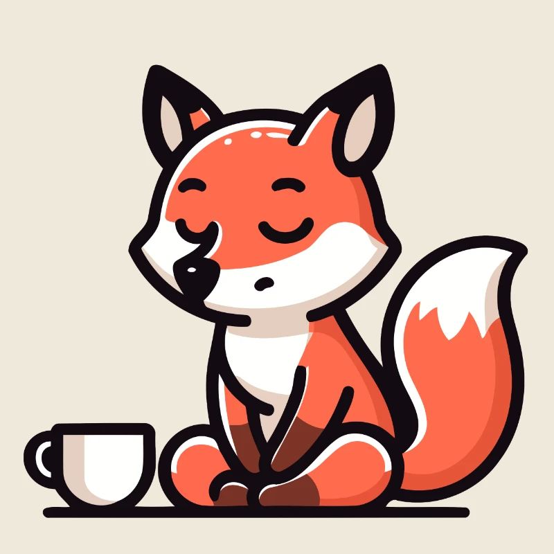 Zen Fox: The Tranquil Tea Master