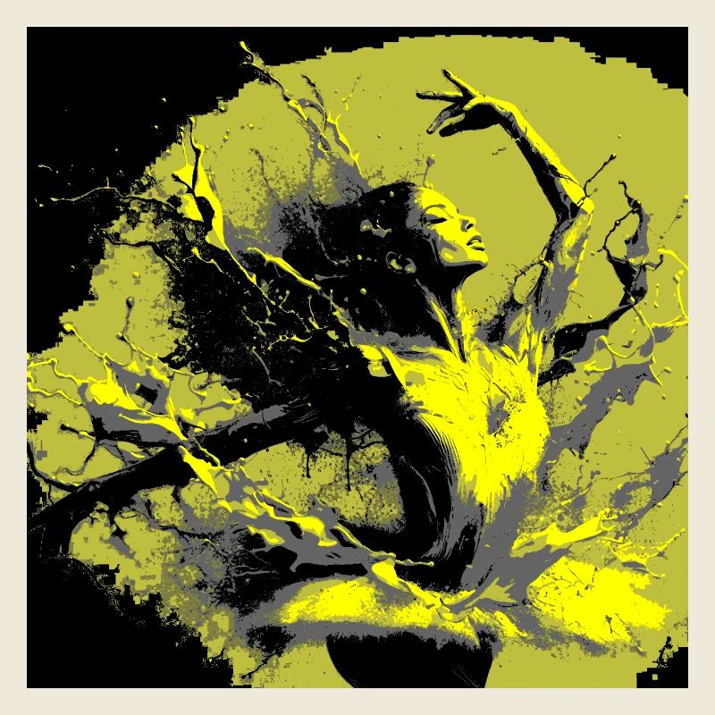 Neo-Expressionist Dance Bursting with Colors