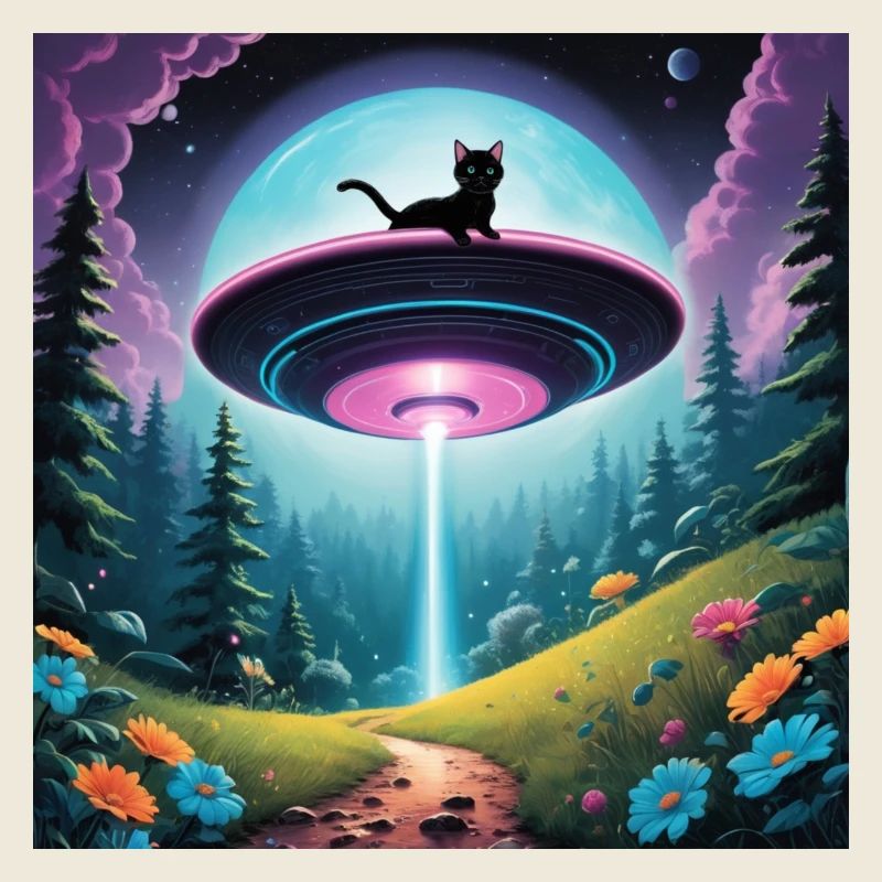 Ufo mit Kätzchen