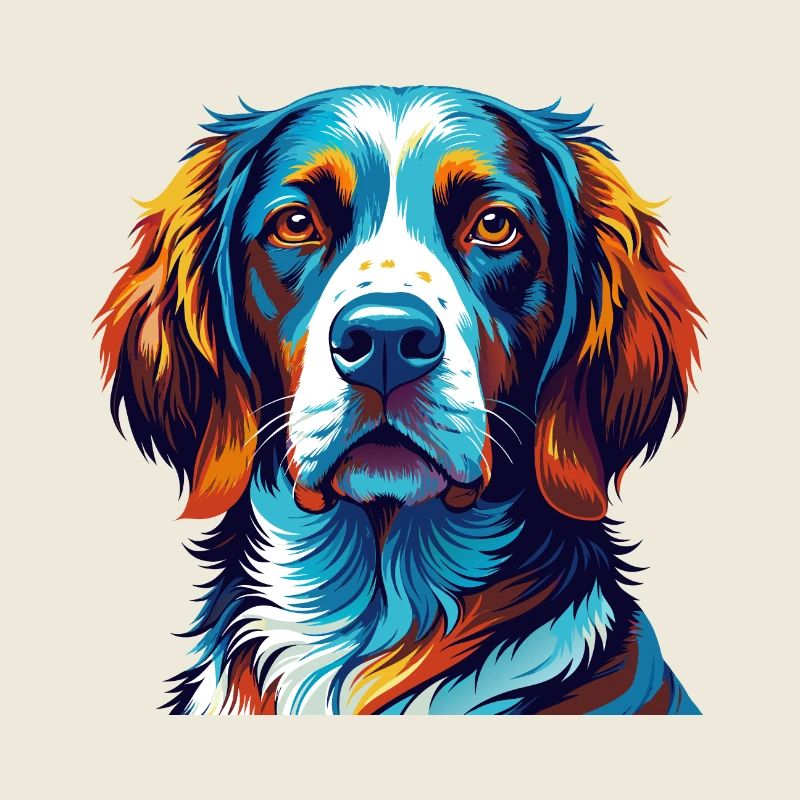 Portuguese Pointer Dog Breed Cartoon Kawaii
