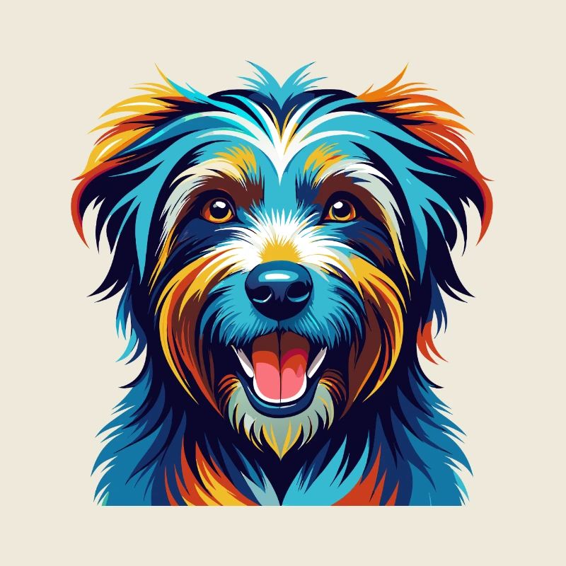 Pyrenäenschäferhund Hunderasse Karikatur Kawaii