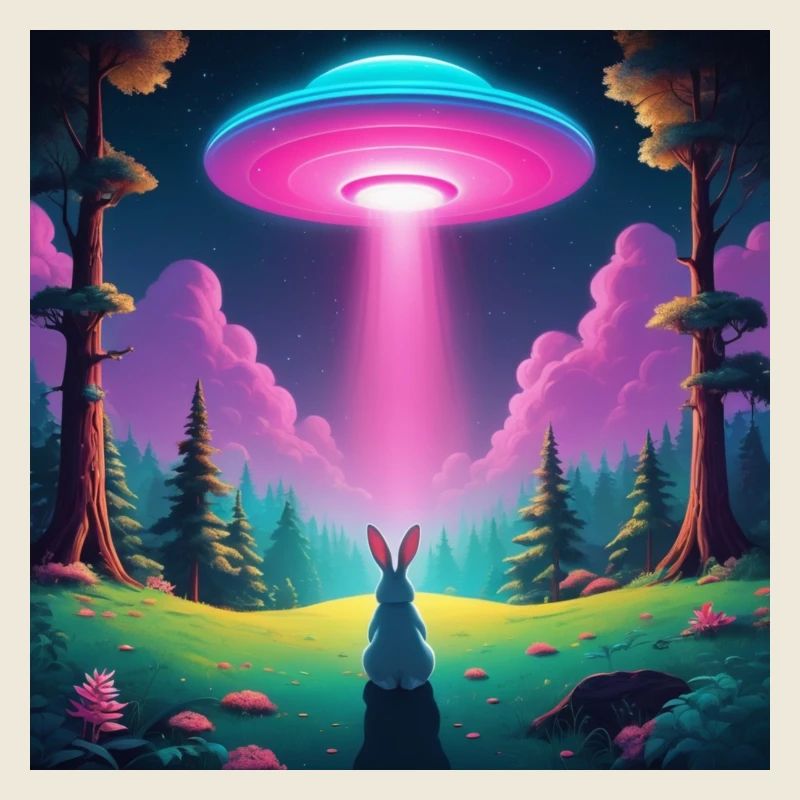 UFO with rabbit