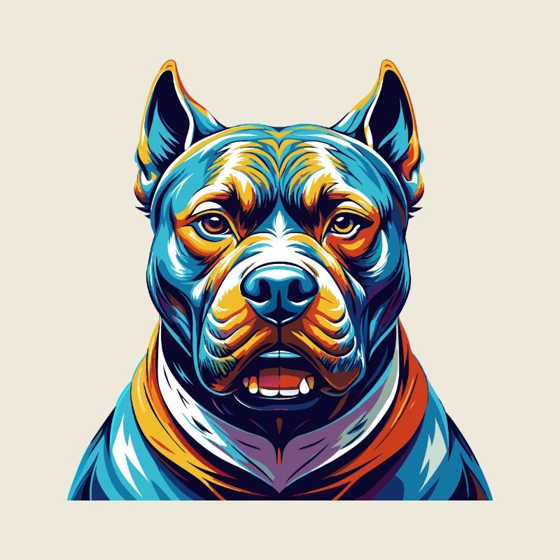 Bully Kutta Chien Race Coloré Dessin Animé Kawaii
