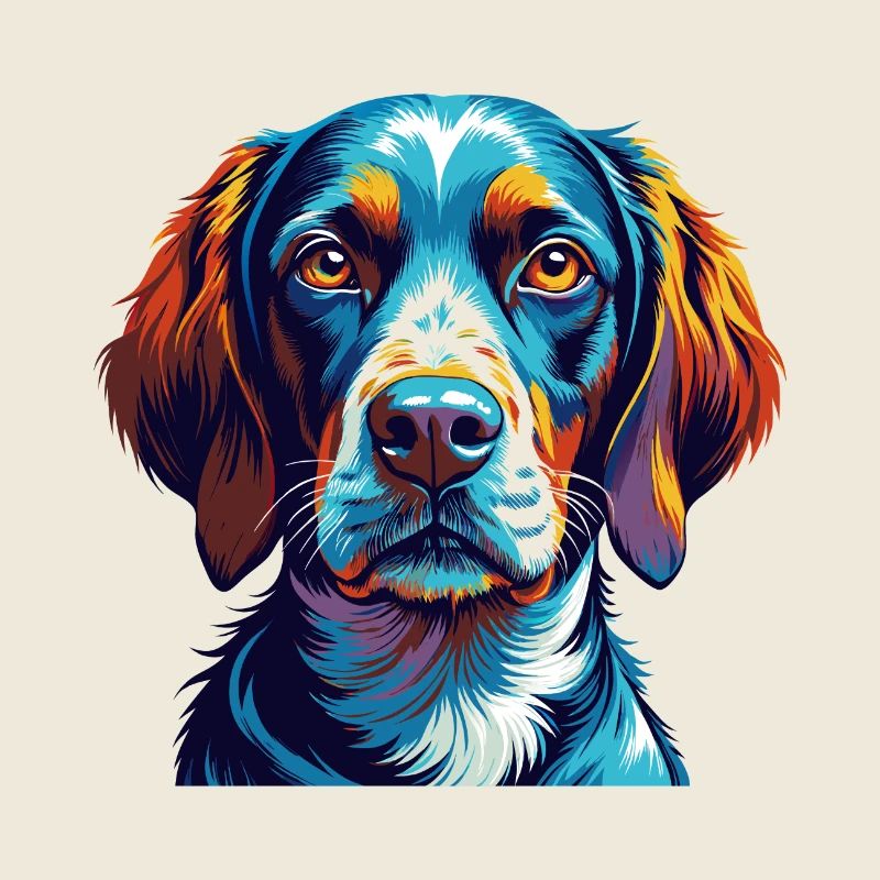 Portuguese Pointer Dog Breed Cartoon Kawaii