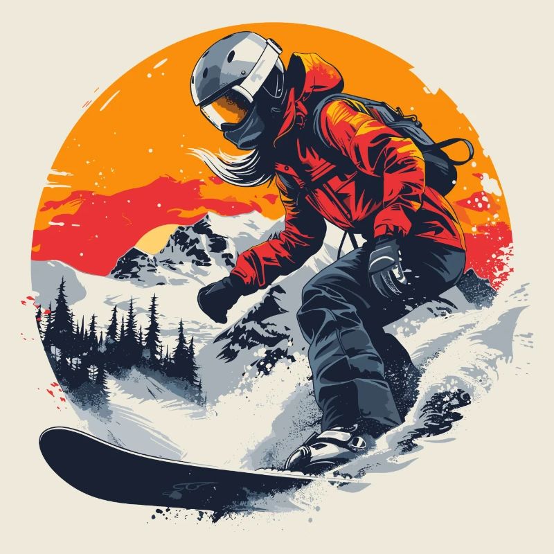 Snowboarder Graphic