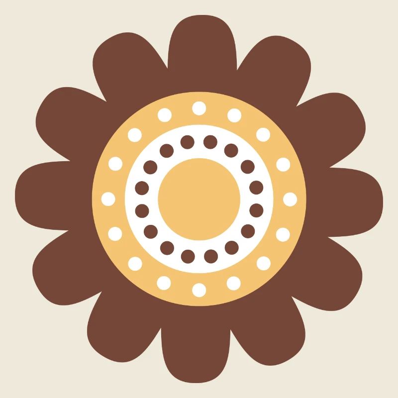 Mignonne Fleur De Marguerite Brune