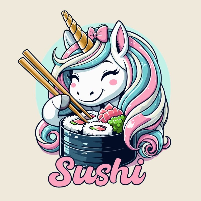 Sushi Einhorn süß Maki Geschenk