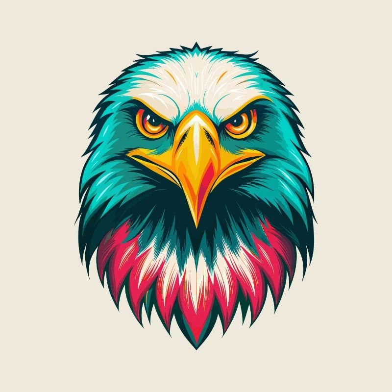 aigle mignon kawaii dessin animé clipart visage d’animal