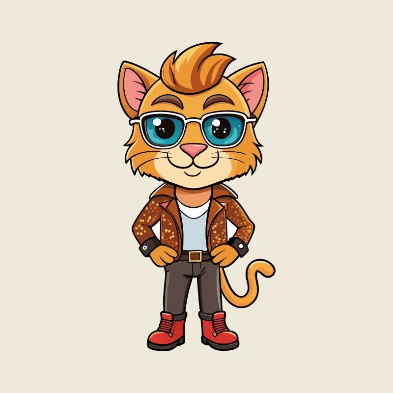 Pixie Bob Funny Cartoon Kawaii Jacket Sunglasses