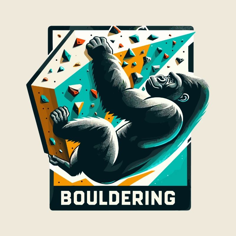 Bouldern Gorilla Geschenk