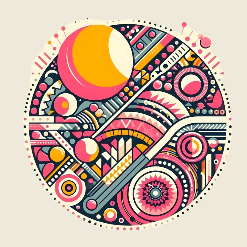 Neon Geometry — Orbit Bloom