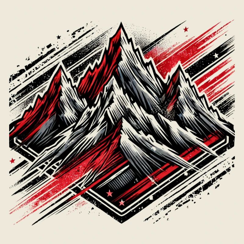 Schroffe Berge