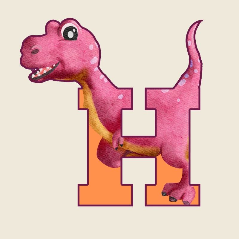 H - DINOSAUR, customizable