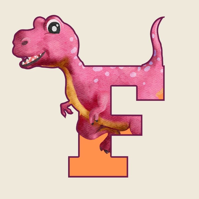 F - DINOSAUR, customizable