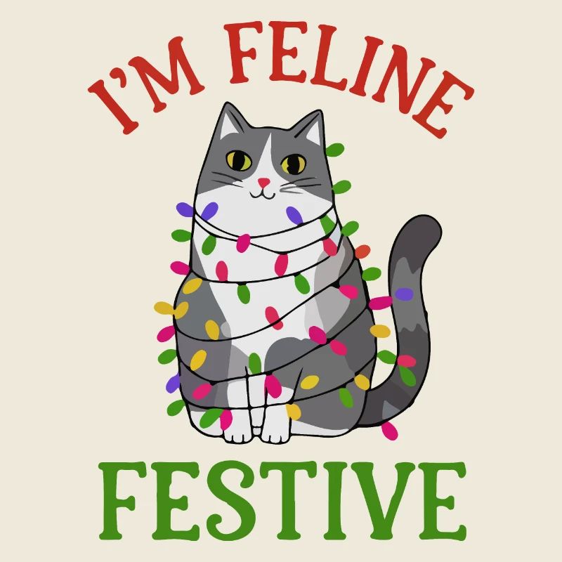 Feline Festive Light String Design