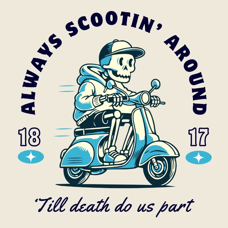 Skeleton sur la conception du scooter