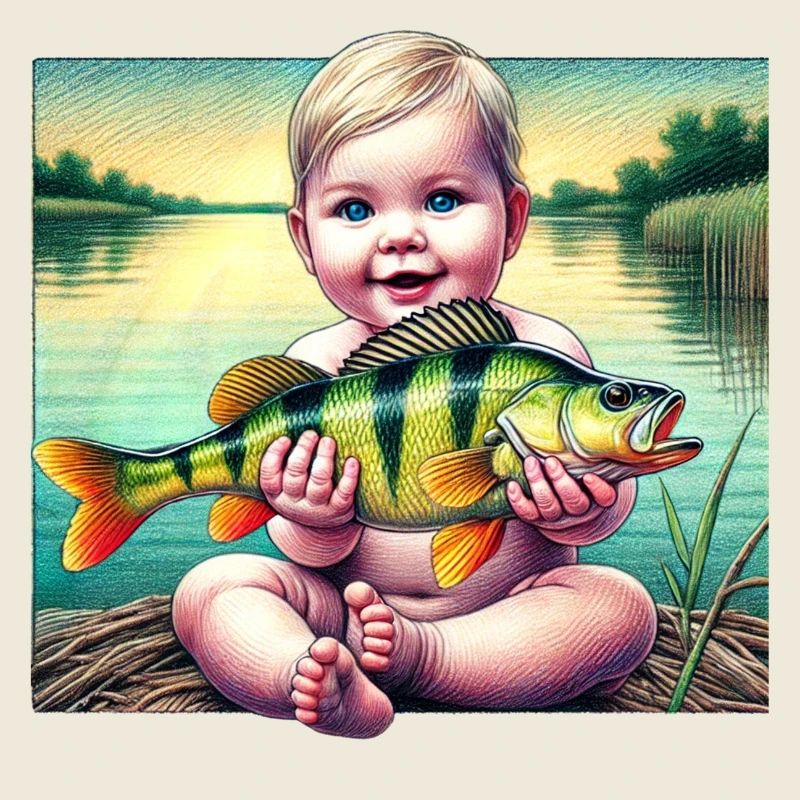Bébé pêcheur Motif Cadeau Pêcheur
