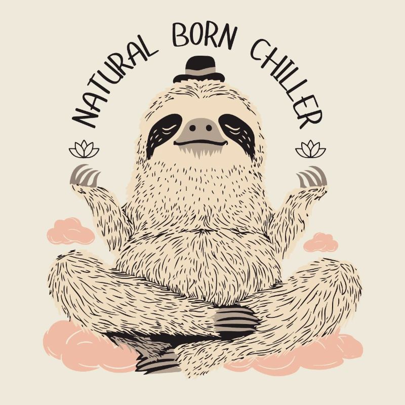 Meditating Sloth – Chill and Relax