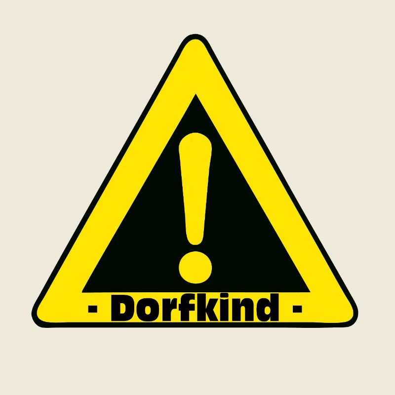 Dorfkind Warnzeichen Motiv