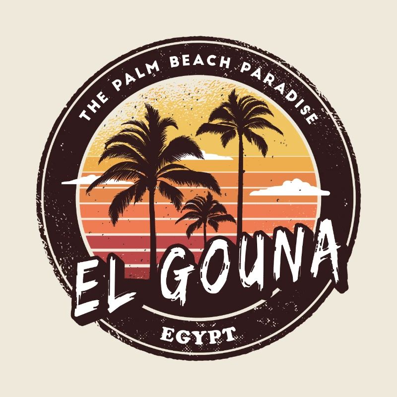 El Gouna Égypte Vintage Palmier Design