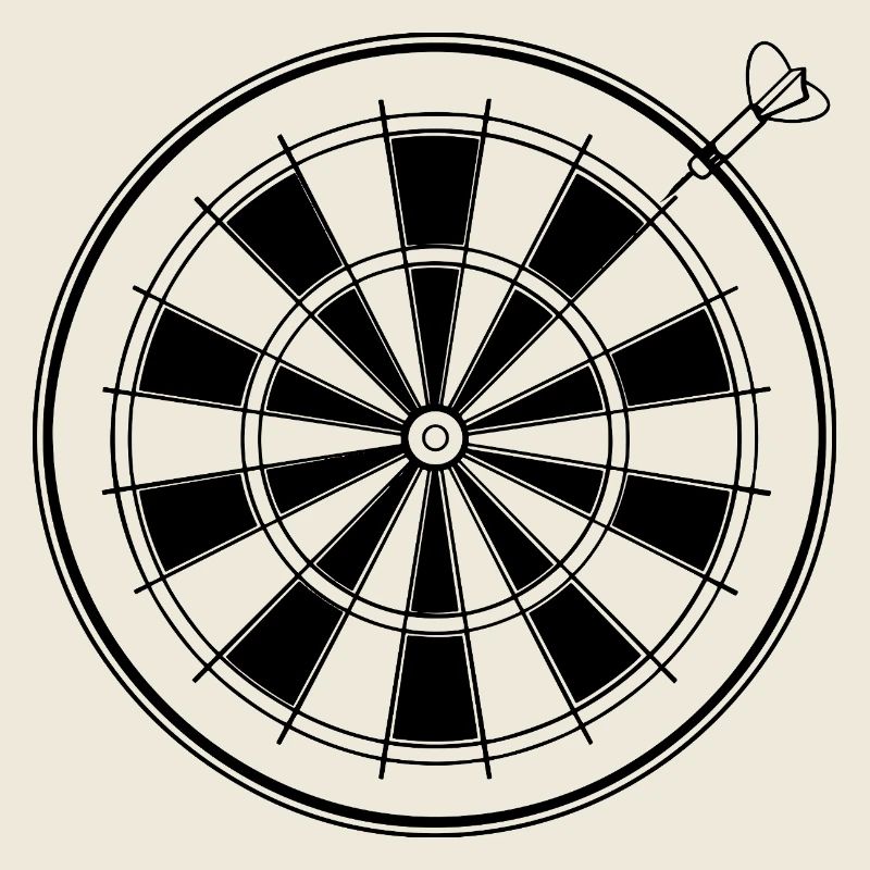 Dessin de fléchettes