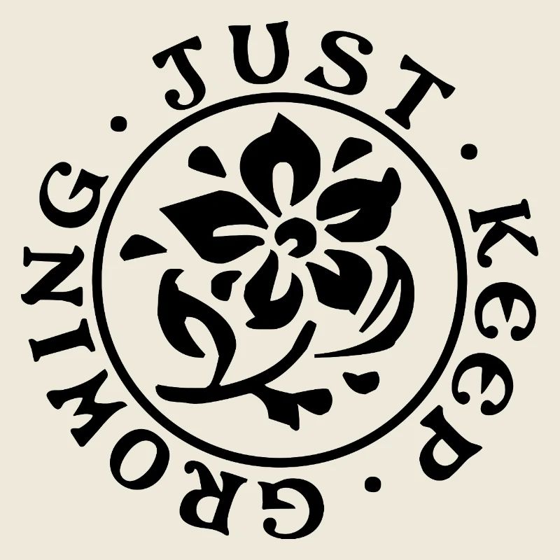 Just Keep Growing– Minimalistisches Design