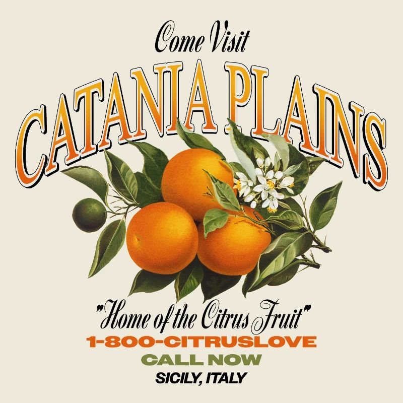 Plaines de Catane Design d’agrumes