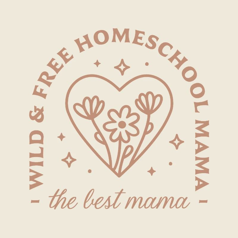 École à la maison la meilleure maman retro