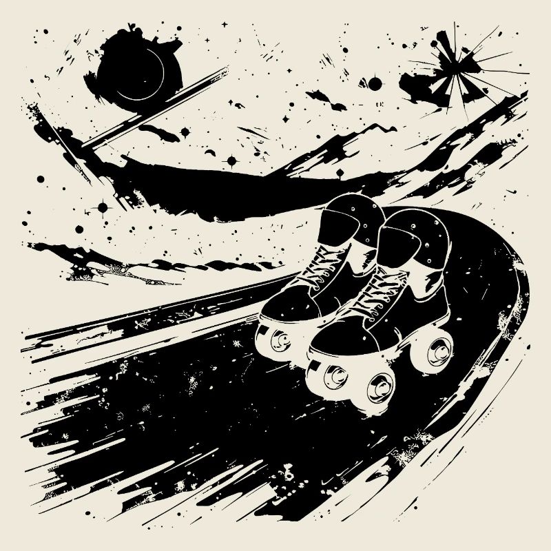 Roller Skating Drawing