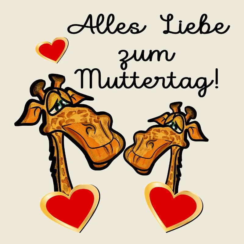 GESCHENKE ZUM MUTTERTAG MAMA KIND GIRAFFE