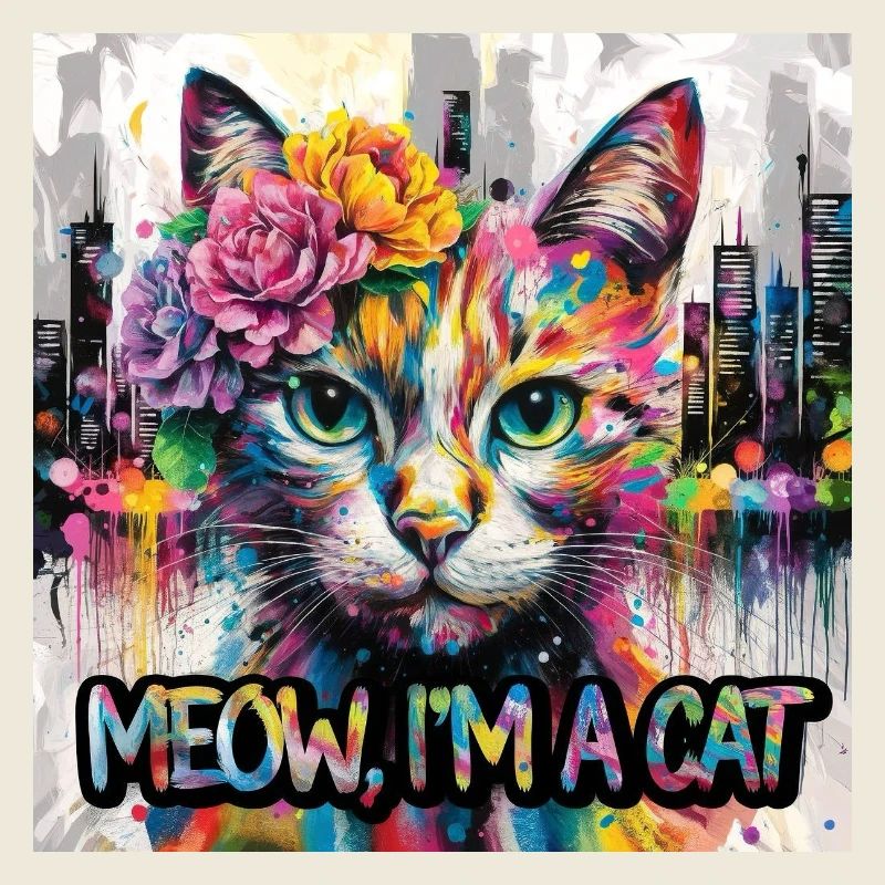 Kunstvolle Katze Version 2