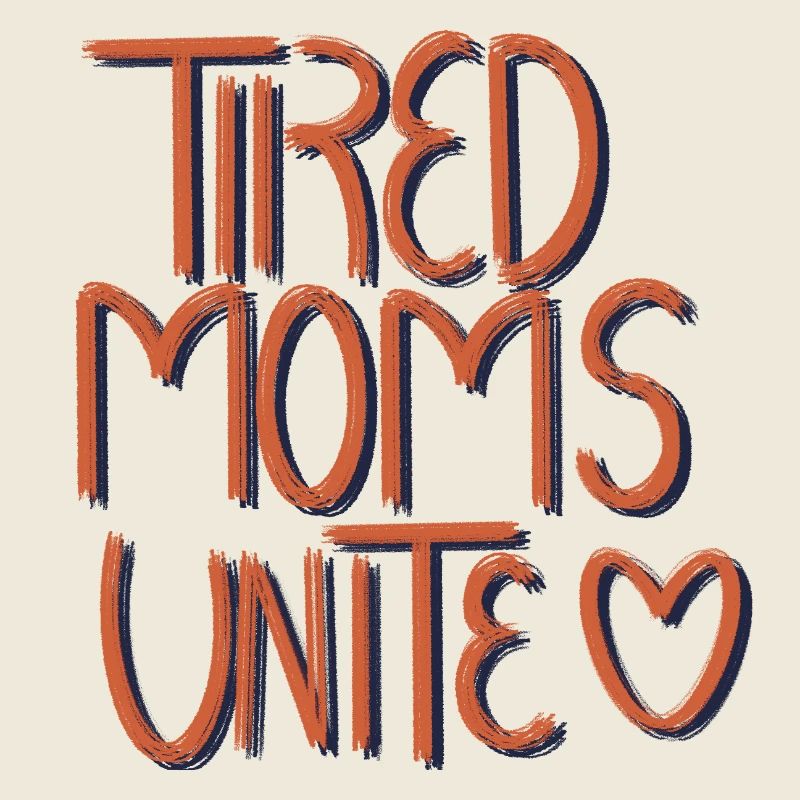 Tired Moms Unite Heart Font