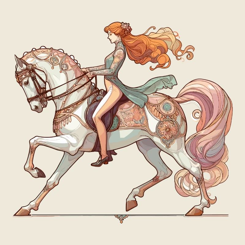 Dressurreiten Reiten Pferd edel dynamisch Geschenk