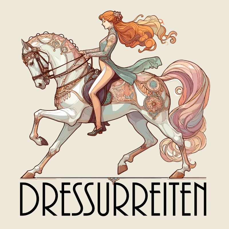 Dressurreiten Reiten Pferd edel dynamisch Geschenk