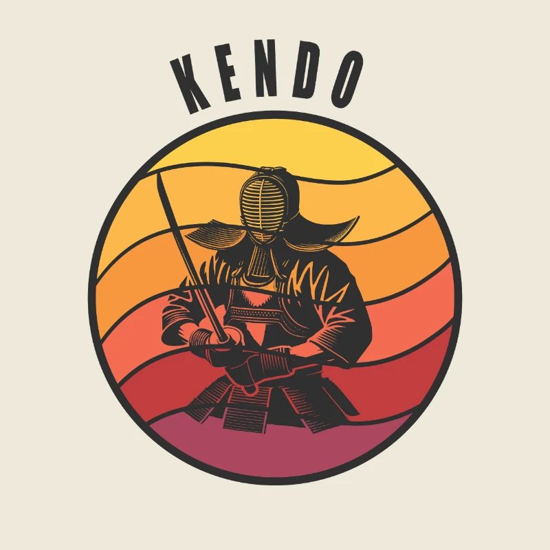 Style samouraï Kendo rétro
