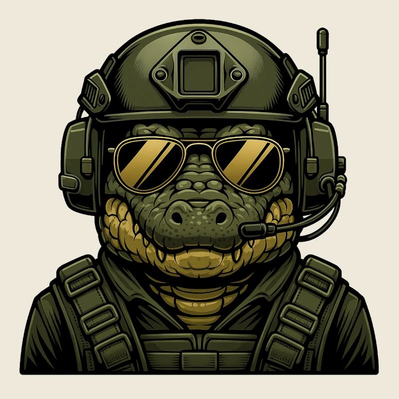 Crocodile Military Design