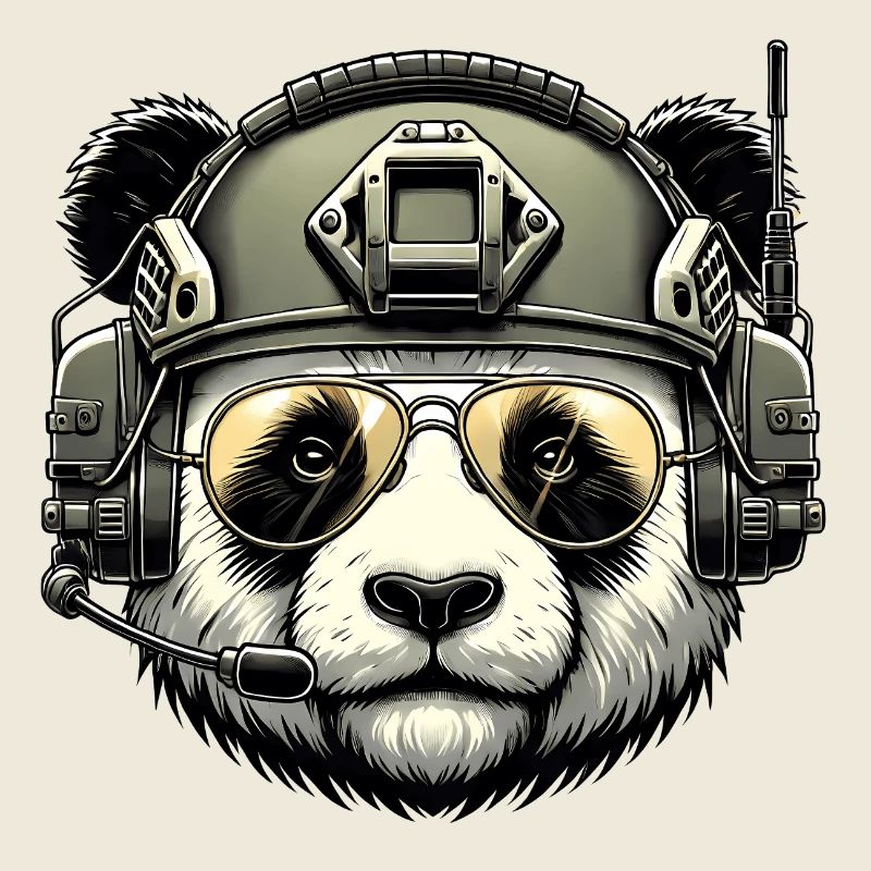 Panda Military Army Design