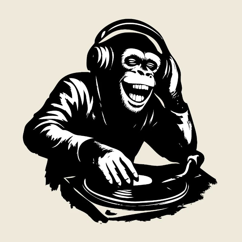 DJ The Monkey Danse à la Banksy