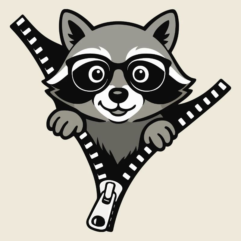 Curious raccoon