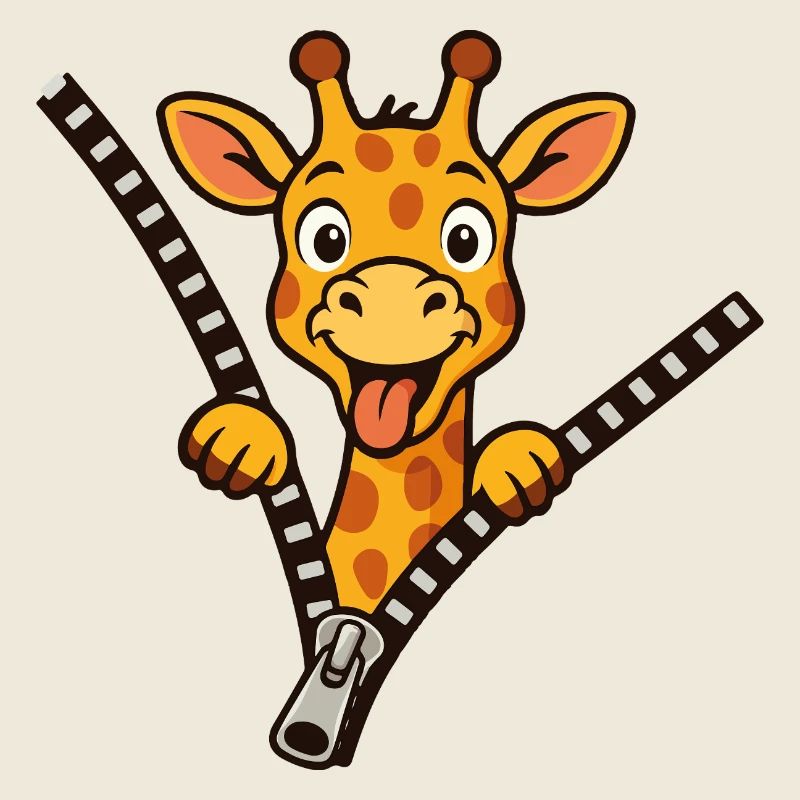Freche Giraffe