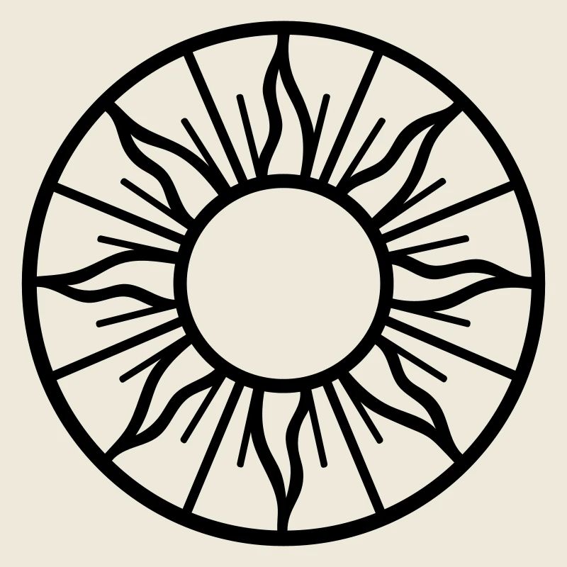 Mittsommer Sonne - Symbol der Sommersonne