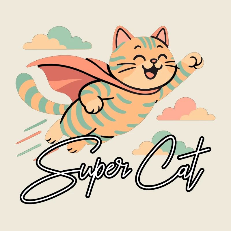 Super Katze Britisch Kurzhaar getigert Geschenk
