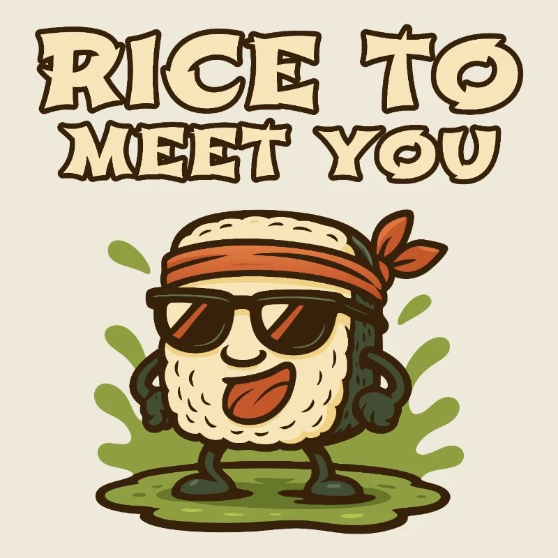 Riz pour te rencontrer Riz de dessins animés