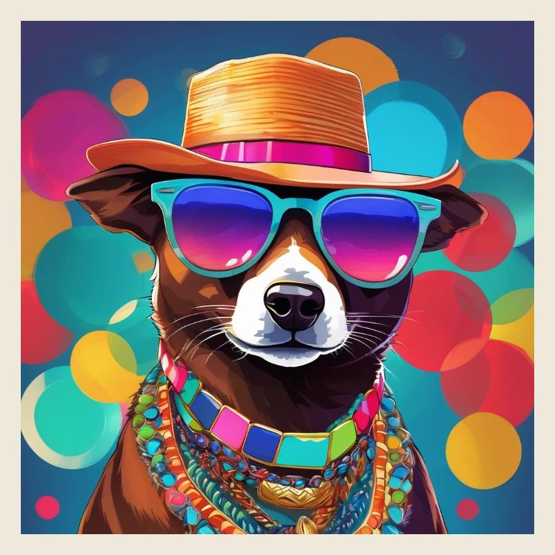 Cool Dog in Summer Style - Hipster Vibes 2