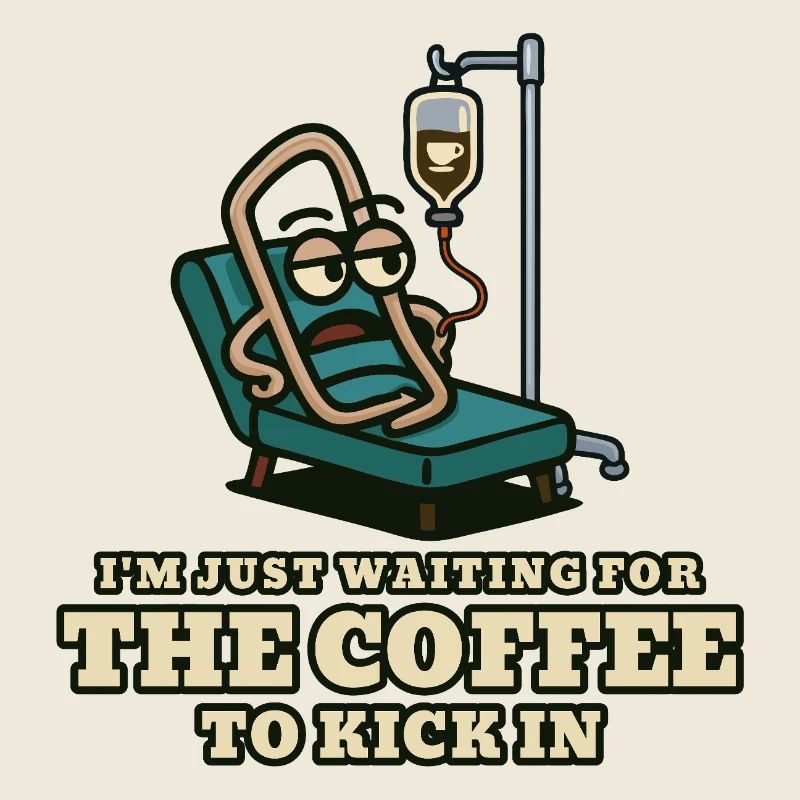Coffee kick: Waiting patient