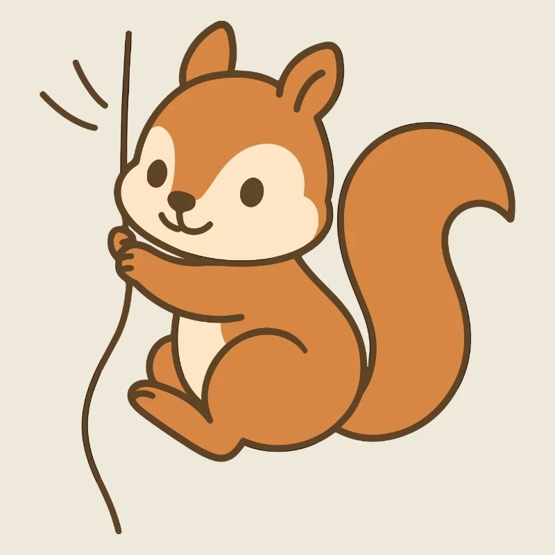 Snuggled up squirrel