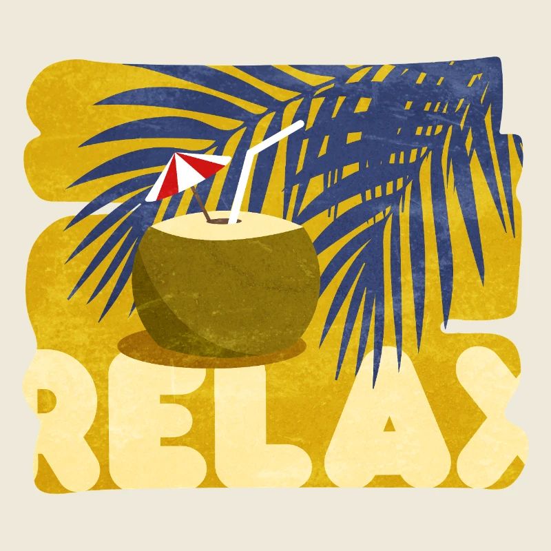 Relaxed, summer, comical, cocktail atmosphere